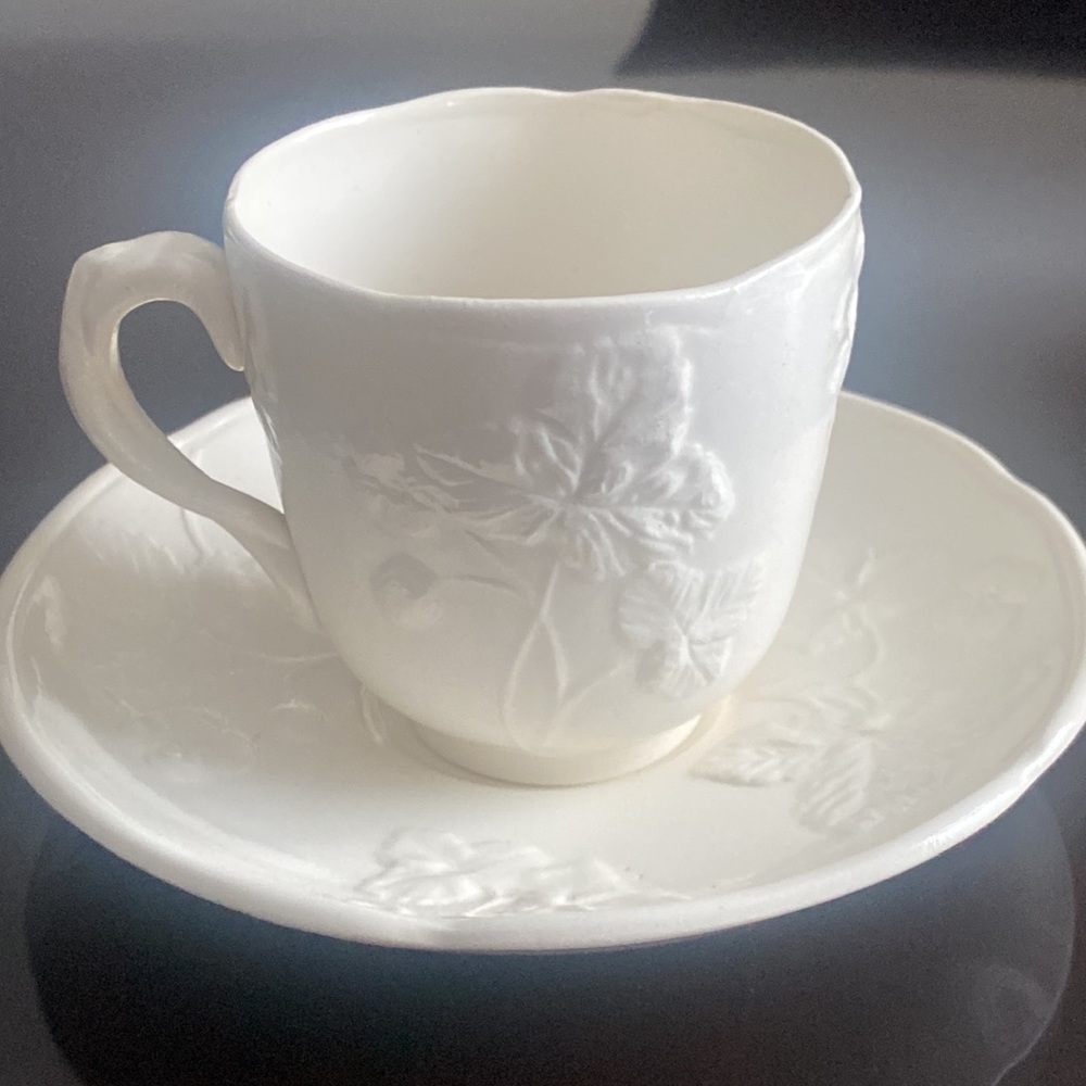 1940’s Salt glazed espresso cup and saucer.